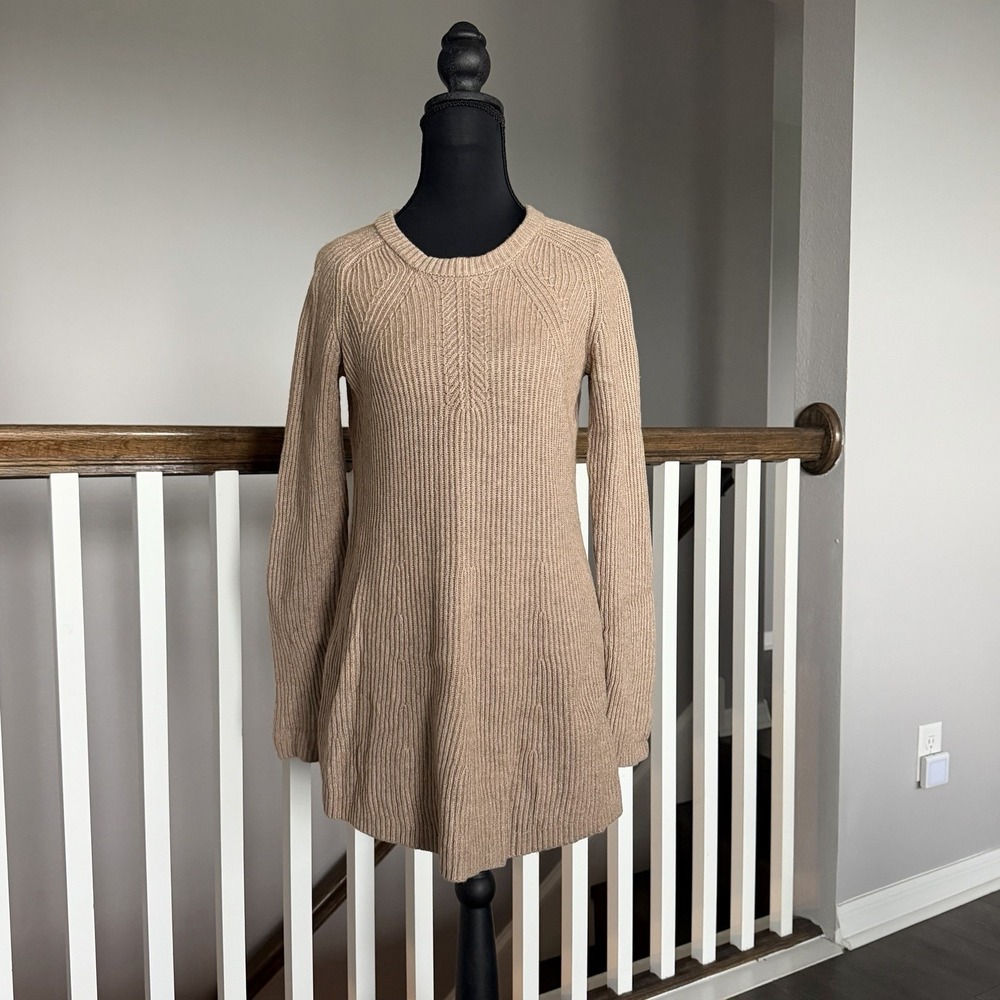 Splendid Cella Jane Wool Blend Sweater Tunic Dress Small Minimalist Quiet Luxury
